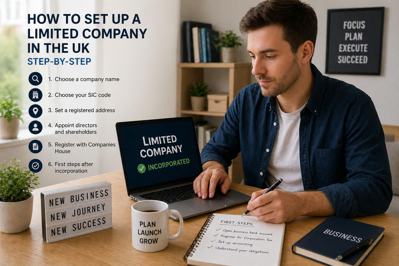 How to set up a limited company in the UK step-by-step