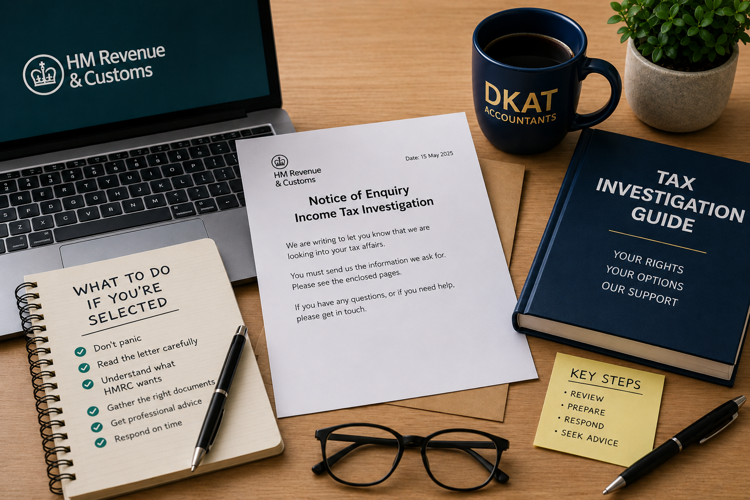 HMRC Notice of Enquiry letter — what to do when selected for a tax investigation
